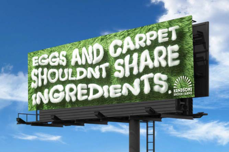 Bulletin board ad mockup.